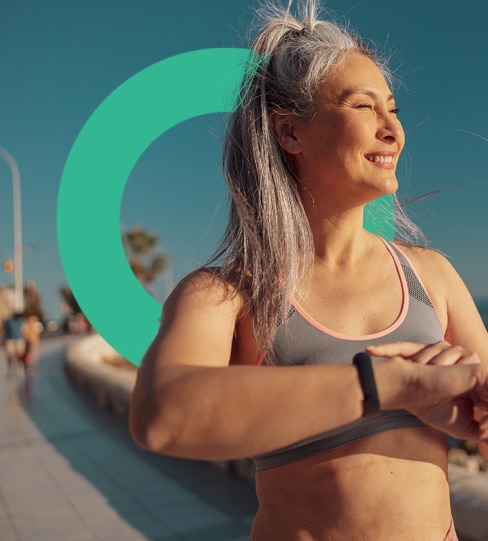 Exercise on beach